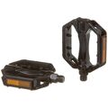 Педали алюминиевые на пром. и DU подшипниках, ось 9/16", черные, инд.уп. Vinca Sport