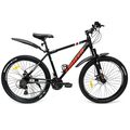Велосипед CRUZER 27.5" C2701 MD черный/красный (2024), Размер рамы (дюймы): 19