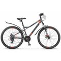 Велосипед STELS 26" Navigator 510 MD V010 антрацитовый/красный (2024), Размер рамы (дюймы): 14
