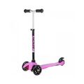 Самокат-кикборд NOVATRACK Disco-kids Basic черный/розовый