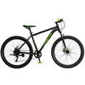 Велосипед TIMETRY 27.5" TT322 черный/зеленый (2024), Размер рамы (дюймы): 18.5