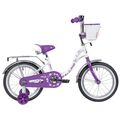 Велосипед NOVATRACK 16" Butterfly белый/фиолетовый (2020), Размер рамы (дюймы): ~9.5
