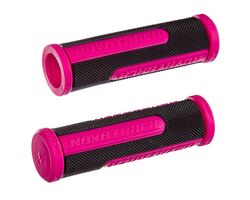Грипсы Novatrack, 110мм, черно-малиновый (РТ213С)