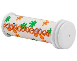 Грипсы VLG-200-1 105 мм прошитые бело-зелено-оранжевые