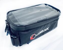 Сумка Lorak 461 под телефон 19х9х10см черно-черный, код 46101