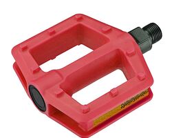 Педали пластиковые детские, 90x77мм, ось 1/2",красный, инд.уп. Vinca Sport