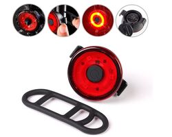 Фонарь задний COMIRON "PHAROS" корпус: ABS, IP67; свет: 3LED, 80lm CR2032х2. два режима, 15 г, до 10