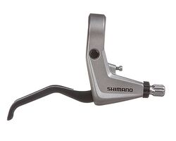 Торм. Ручка Shimano Alivio, T4000, прав, цв. серебр., v-br под 2 пал.