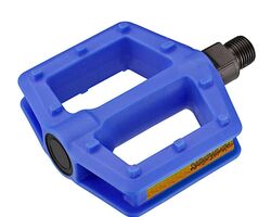 Педали пластиковые детские, 90x77мм, ось 1/2", синий, инд.уп. Vinca Sport
