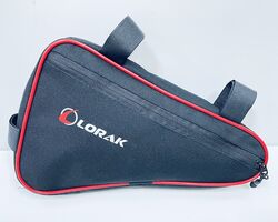 Сумка Lorak 452 под раму 31х20х5см черно-красный, код 45202