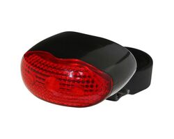 Фонарь велосипедный STG, JY-860T, задний , 3 светодиода, 3 функции, батарея:ААА*2 (в комплекте)