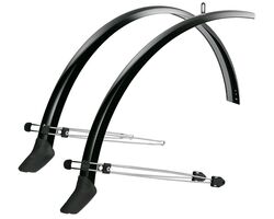 Крылья Commuter ATB, 60мм, 26", чёр., с двойными стойками, со спойлерами
