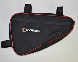 Сумка Lorak 457 под раму 31х20х5см черно-красный, код 45702