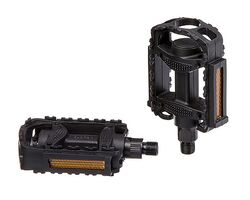 Педали HF-818, ось 1/2", пластик, черные