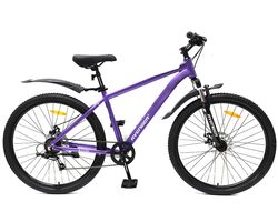 Велосипед AVENGER 27.5" A271D фиолетовый/белый (2025), Размер рамы (дюймы): 17