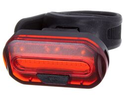 Фонарь велосипедный STG,JY6068T, задний, резин. Хомут. Бат: (2 *CR2032) черный
