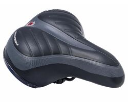 Седло взрослое SADDLE 3025 250х210 мм черное-серое