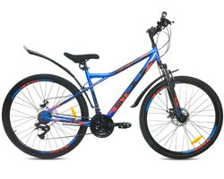 Велосипед STELS 27.5" Navigator 710 MD V020 синий/красный (2020), Размер рамы (дюймы): 16
