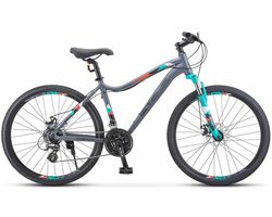 Велосипед STELS 26" Miss 6100 MD V030 синий/серый (2023), Размер рамы (дюймы): 15