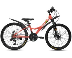 Велосипед CRUZER 24" Leonardo MD розовый (2024), Размер рамы (дюймы): 12
