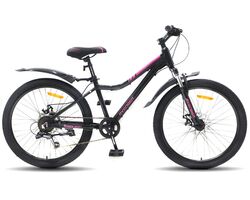 Велосипед AVENGER 24" A241DW MD черный/розовый (2023), Размер рамы (дюймы): 13
