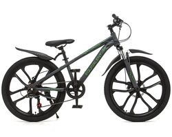 Велосипед EQUIVALENT 24" Cross PRO MD черный (2025), Размер рамы (дюймы): 12