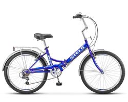 Велосипед STELS 24" Pilot 750 синий (2024), Размер рамы (дюймы): 16